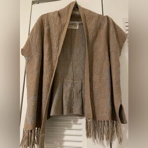 Angel Of The North Grey Gold Open Cardigan